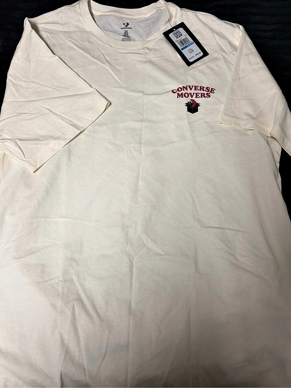 Converse Movers T-Shirt Graphic Tee Cream Standard Fit